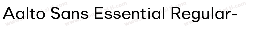 Aalto Sans Essential Regular字体转换